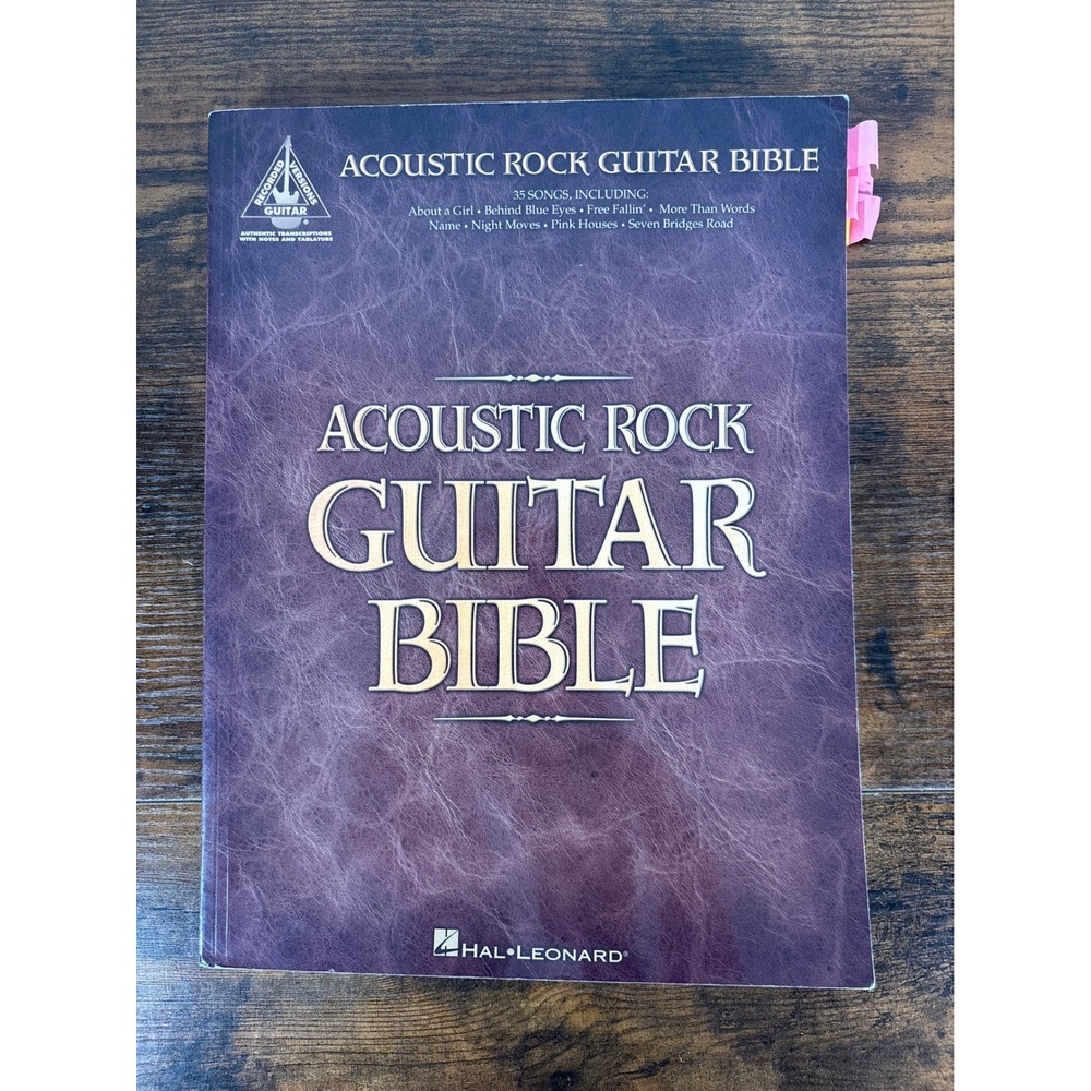 Acoustic Rock Guitar Bible Hal Leonard Sheet Music Tablature 35 Songs 0634061127